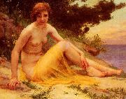 Guillaume Seignac Nude on the Beach oil painting picture wholesale